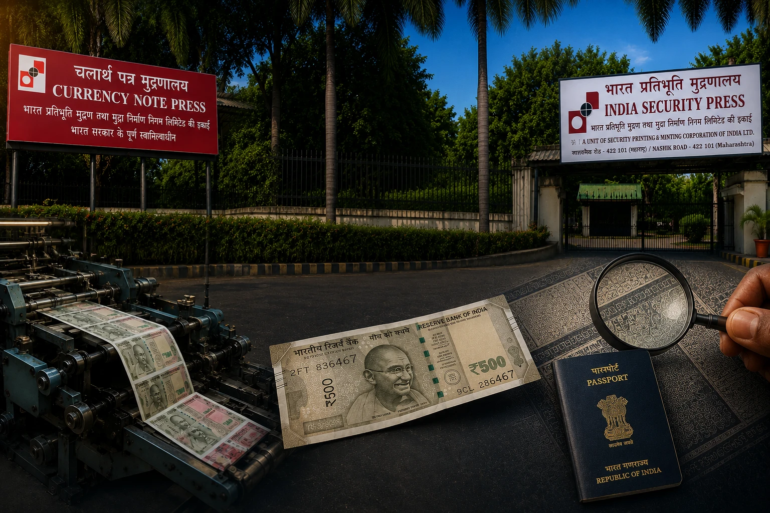 करन्सी नोट प्रेस आणि इंडियन सिक्युरिटी प्रेस नाशिक